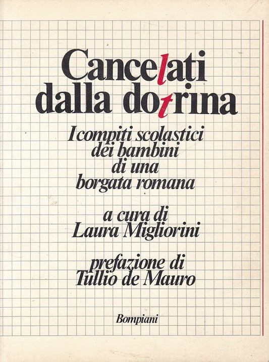 LN- CANCELATI DALLA DOTRINA - MIGLIORINI - BOMPIANI --- 1975 - B - YFS16