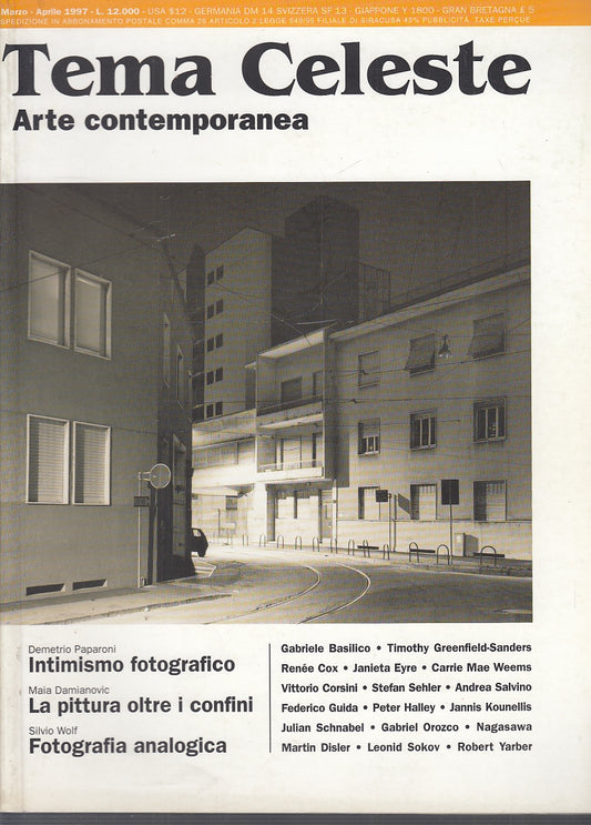 LR- RIVISTA TEMA CELESTE N.61 ARTE CONTEMPORANEA-- PRISMA--- 1997- B- YFS678