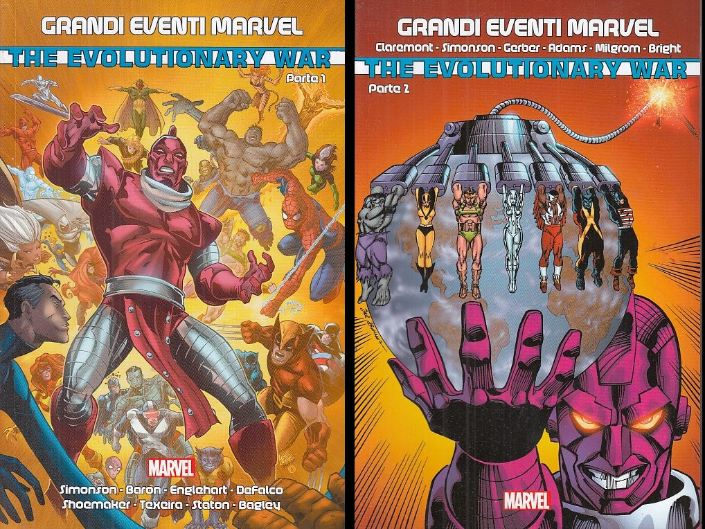 FV- GRANDI EVENTI MARVEL EVOLUTIONARY WAR PARTE 1 E 2 -- PANINI - 2017 - B - QAX