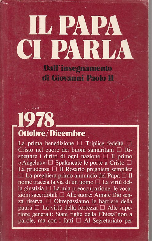 LD- IL PAPA CI PARLA 1978 OTTOBRE/DICEMBRE -- PAOLINE --- 1978 - B - YFS47