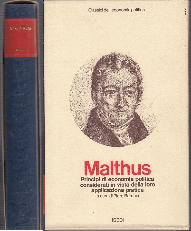 LZ- PRINCIPI DI ECONOMIA POLITICA PRATICA - MALTHUS - ISEDI--- 1972- CS- XFS39