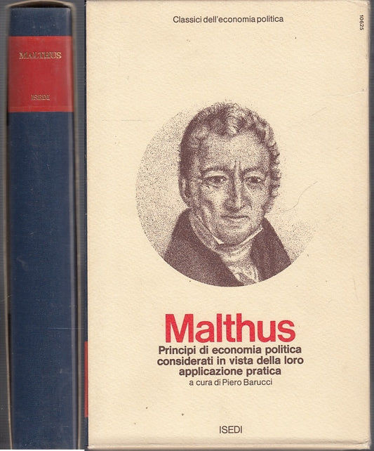 LZ- PRINCIPI DI ECONOMIA POLITICA PRATICA - MALTHUS - ISEDI--- 1972- CS- XFS39