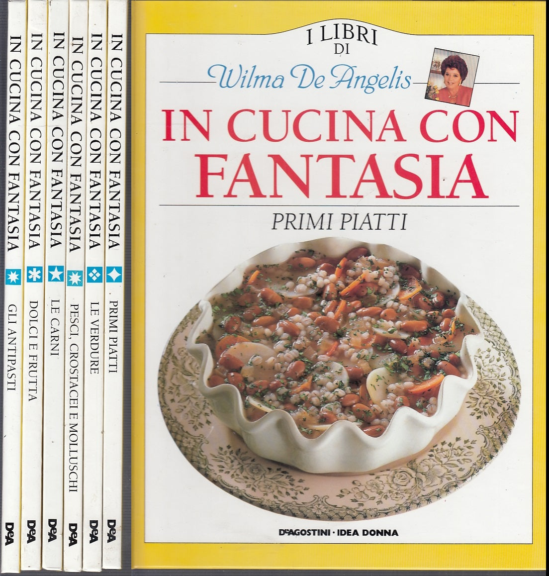 LK- IN CUCINA CON FANTASIA 10 VOLUMI - WILMA DE ANGELIS - DeA--- 1998- C- YFS684