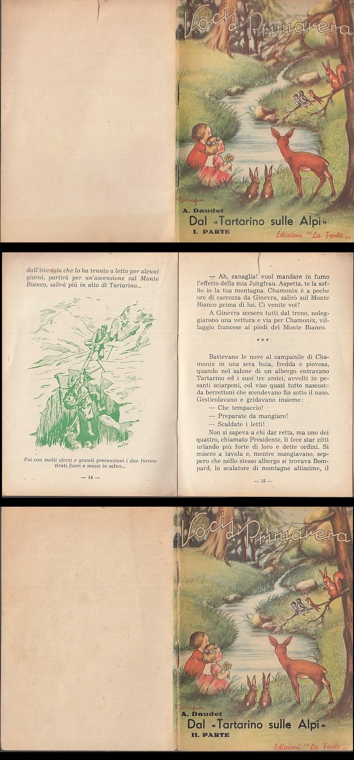 LB- VOCI PRIMAVERA TARTARINO SULLE ALPI - DAUDET - LA FONTE--- 1953- C- XFS130