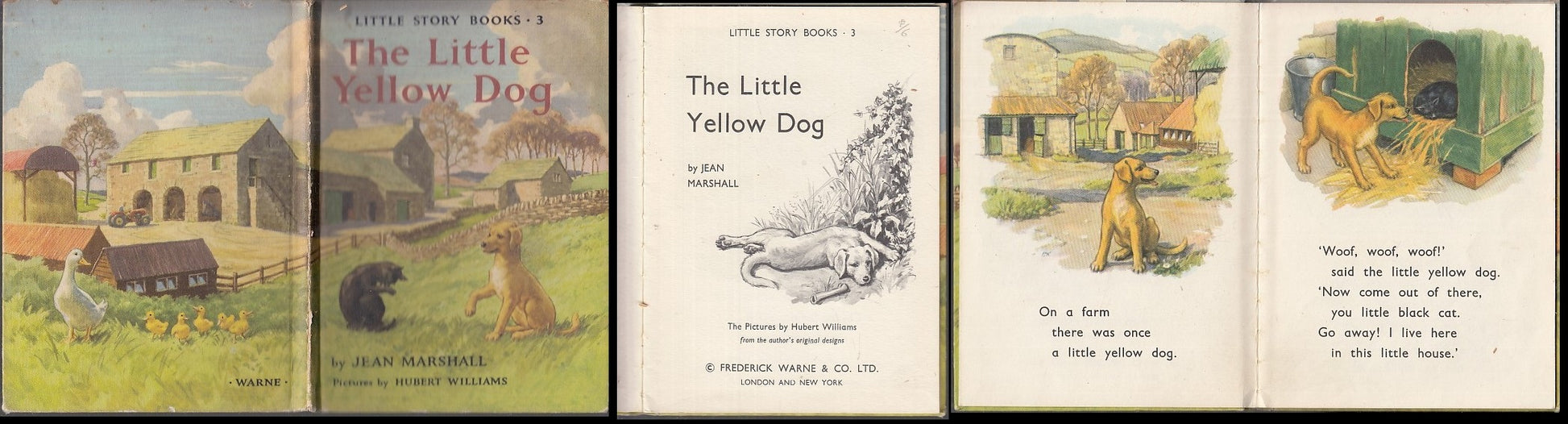 LB- LITTLE YELLOW DOG- MARSHALL WILLIAMS-- LITTLE STORY BOOK-- 1960- C-XFS130