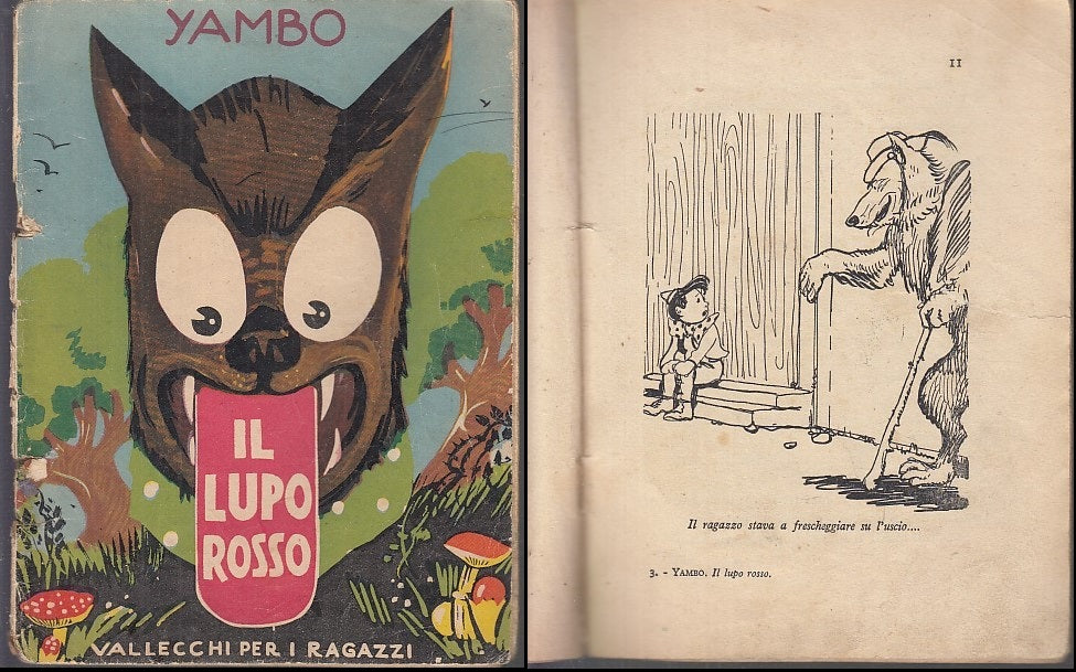 LB- IL LUPO ROSSO - YAMBO - VALLECCHI PER I RAGAZZI --- 1942 - S - XFS130