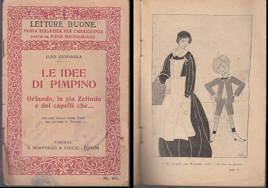 LB- LE IDEE DI PIMPINO ORLANDO ZIA ZELINDA- GIOVANOLA- BEMPORAD--- 1923- S-XFS10