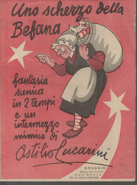 LB- UNO SCHERZO DELA BEFANA - OSTILIO LUCARINI - ASSICURAZIONI--- 1920- S- XFS41