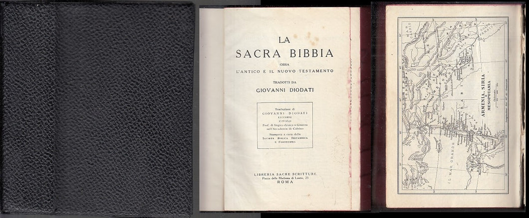 LD- LA BIBBIA ANTICO NUOVO TESTAMENTO - GIOVANNI DIODATI ---- 1950- C- –  lettoriletto