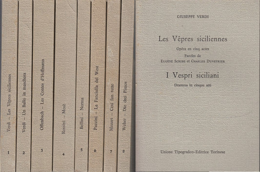 LN- COLLANA DI GUIDE MUSICALI 1/8 - BASSO VERDI ROSSINI- UTET--- 1973- B- XFS45