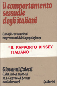 LS- COPORTAMENTO SESSUALE DEGLI ITALIANI- CALETTI- CALDERINI--- 1976- BS- ZFS224