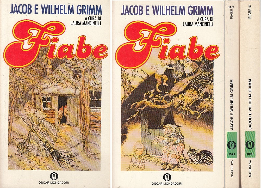 LN- FIABE 2 VOLUMI - GRIMM - MONDADORI - NARRATIVA - 1a ED. - 1990 - B - YFS272