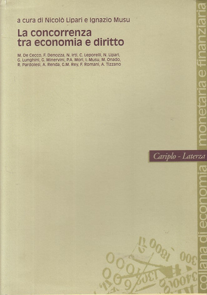 LS- LA CONCORRENZA TRA ECONOMIA E DIRITTO -- LATERZA --- 2000 - BS - ZFS41