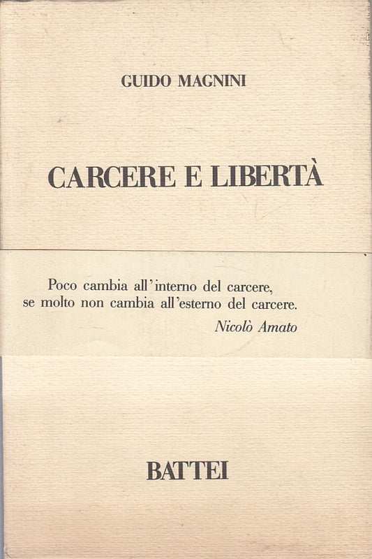 LS- CARCERE E LIBERTA' - GUIDO MAGNINI - BATTEI --- 1988 - B - ZFS625