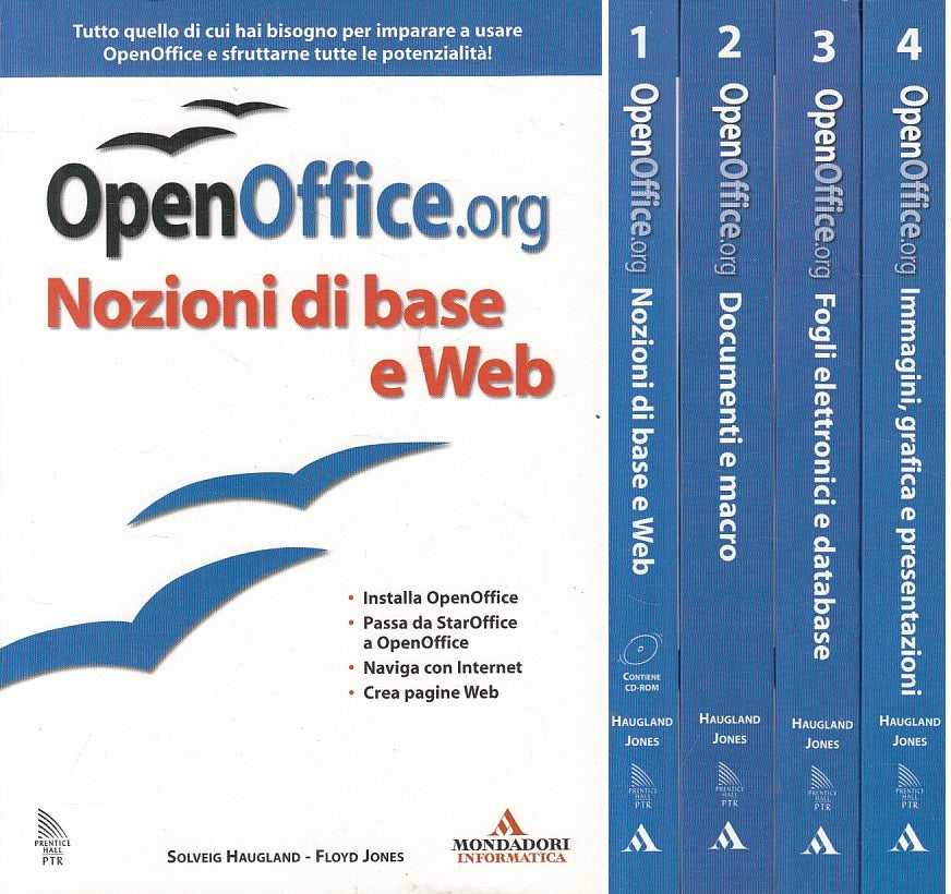 LZ- OPENOFFICE.ORG 4 VOLUMI MANUALE-- MONDADORI- INFORMATICA -- 2003 - B - ZFS16