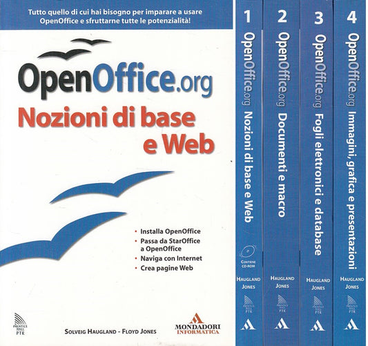 LZ- OPENOFFICE.ORG 4 VOLUMI MANUALE-- MONDADORI- INFORMATICA -- 2003 - B - ZFS16