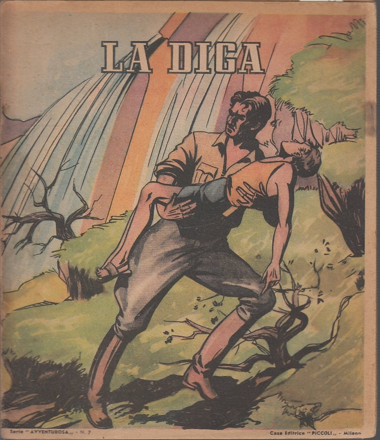 LB- LA DIGA -- EDITRICE PICCOLI - SERIE AVVENTUROSA N.7 -- 1930- S- ZFS594