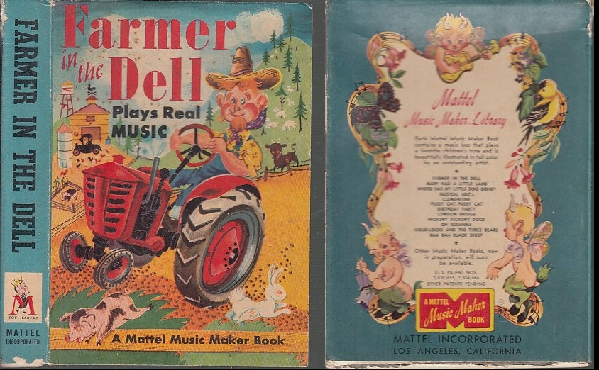 LB- FARMER IN THE DELL PLAYS REAL MUSIC LIBRO SONORO -- MATTEL--- 1953- C- XFS43