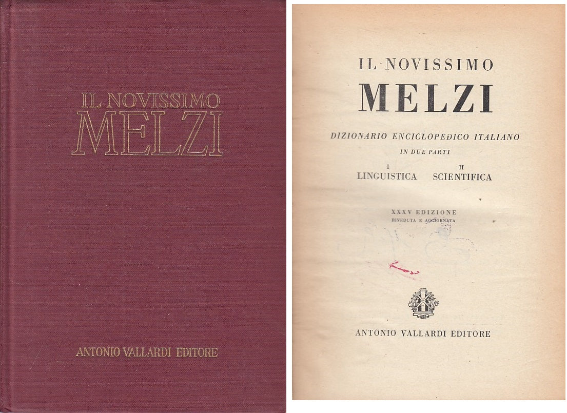 LZ- NUOVISSIMO MELZI PARTE II SCIENTIFICO -- VALLARDI --- 1955 - C - ZFS94