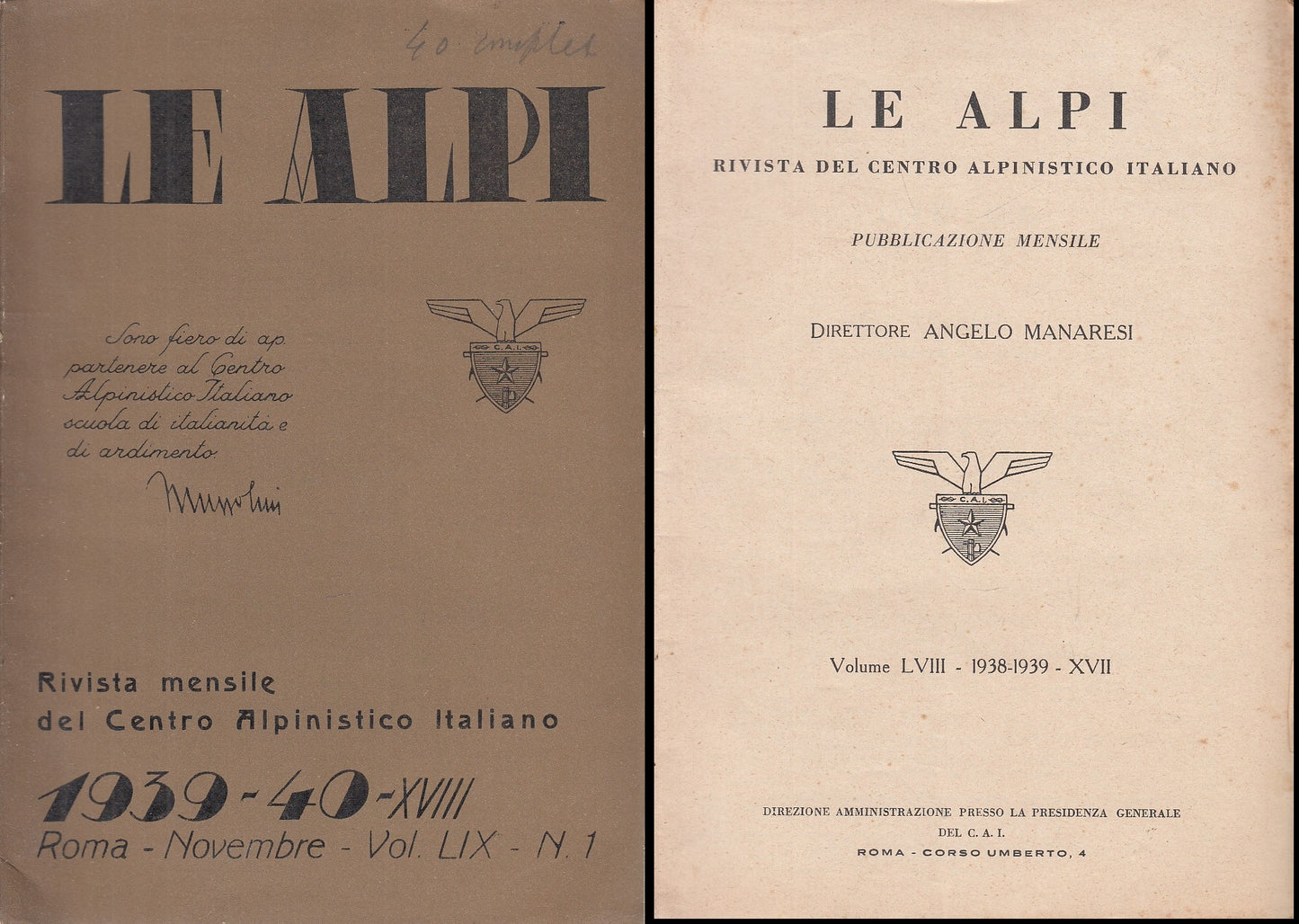 LR- RIVISTA MENSILE CLUB ALPINO ITALIANO LXIX 1/12 COMPLETA ----- 1950-- XFS132