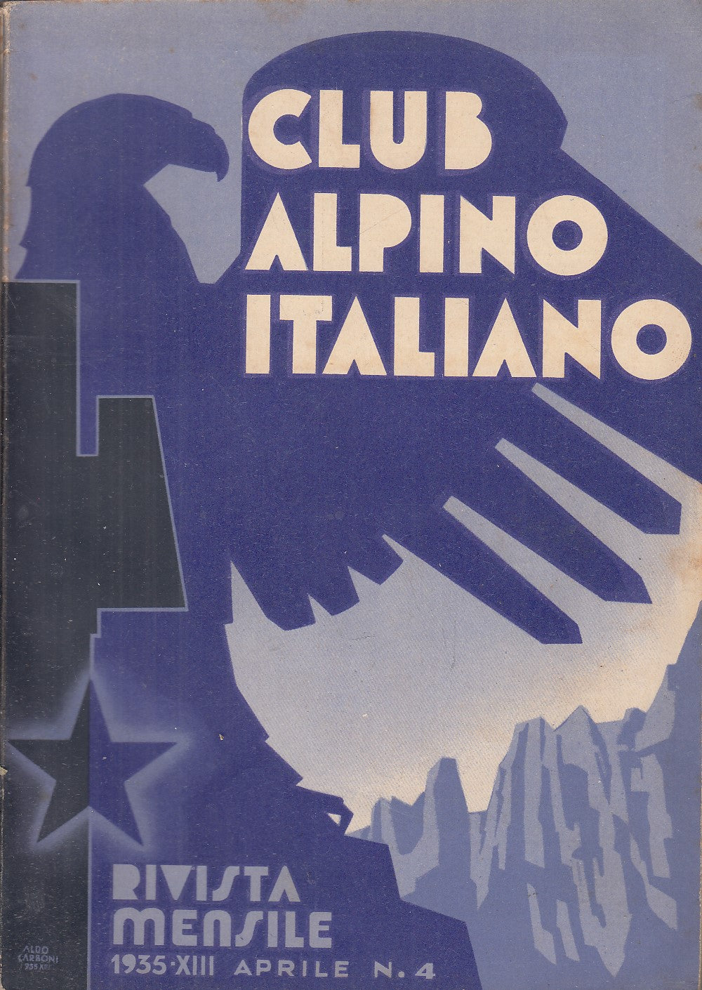 LR- RIVISTA CLUB ALPINO ITALIANO 1935 XIII 4/12 ----- 1935 - B - XFS132