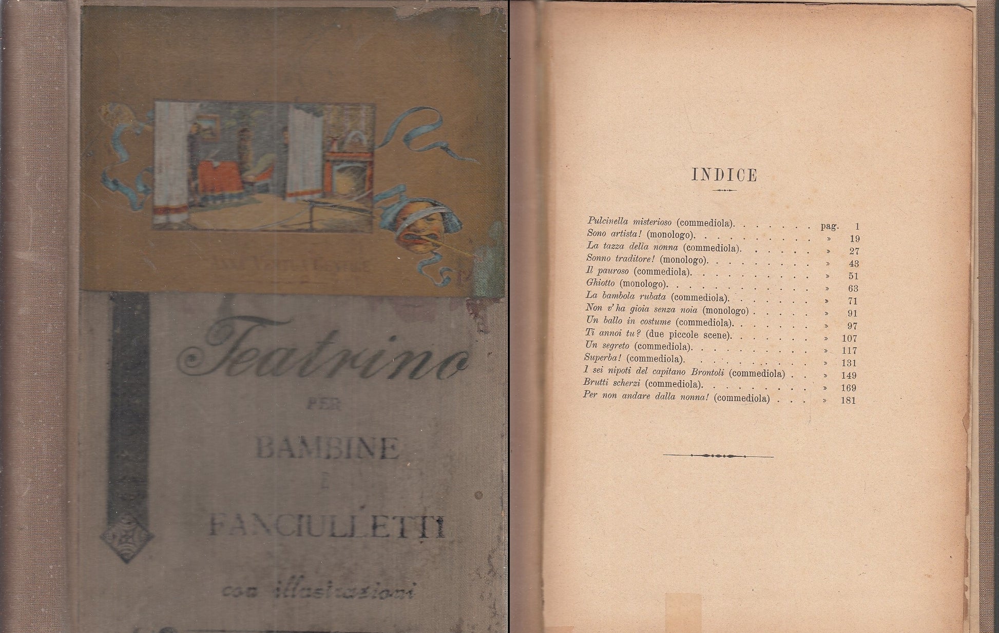 LB- TEATRINO PER BAMBINE E FANCIULLETTI - VERTUA GENTILE ---- 1900 - C - XFS43