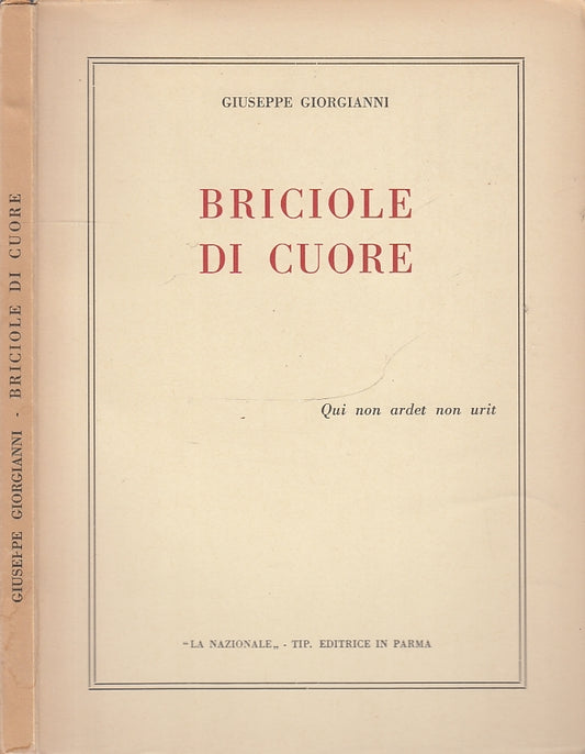 LN- BRICIOLE DI CUORE POESIE - GIORGIANNI - LA NAZIONALE PARMA --- 195 5- B- WPR