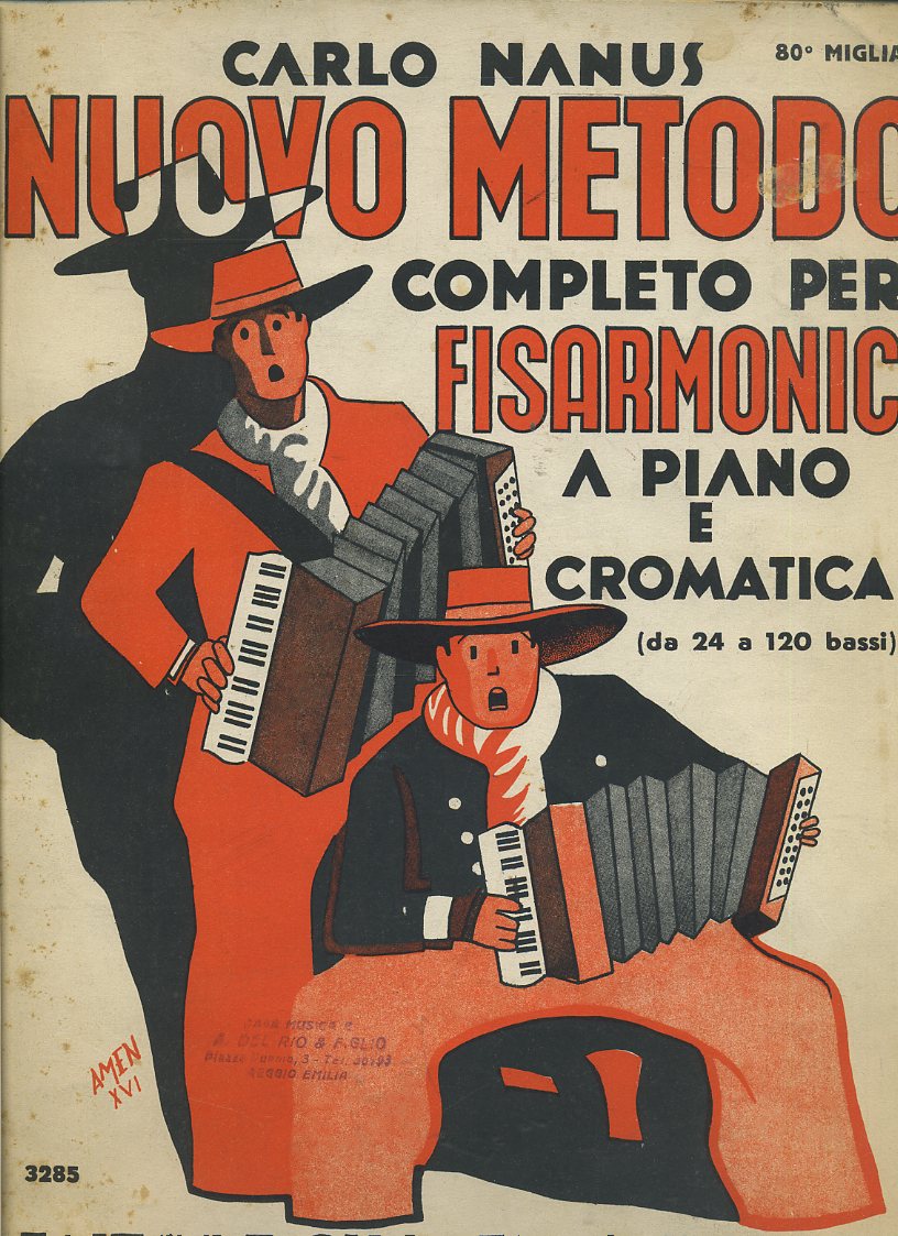 LZ- NUOVO METODO COMPLETO PER FISARMONICA - NANUS - ZANIBON--- 1938- B- YFS465