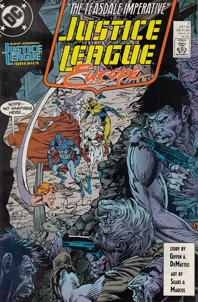 FL- JUSTICE LEAGUE EUROPE N.7 IN LINGUA ORIGINALE -- DC COMICS USA- 1989- S- QGX