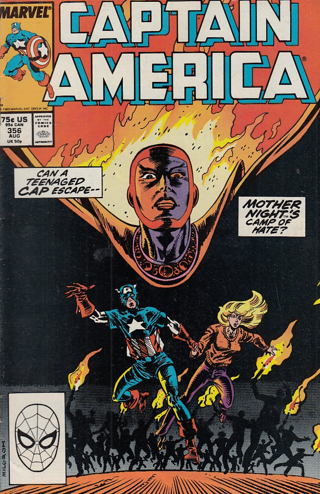 FL- CAPTAIN AMERICA N.356 -- MARVEL COMICS USA - 1989 - S - QGX