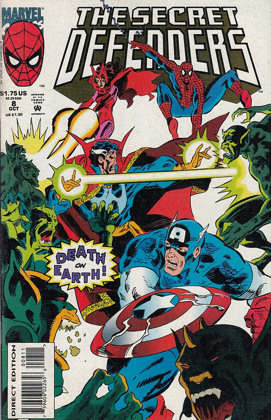 FL- THE SECRET DEFENDERS N.8 ORIGINALE -- MARVEL COMICS USA - 1993 - S - QGX