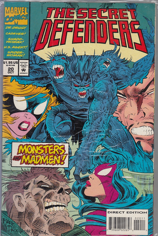FL- THE SECRET DEFENDERS N.20 ORIGINALE -- MARVEL COMICS USA - 1994 - S - QGX