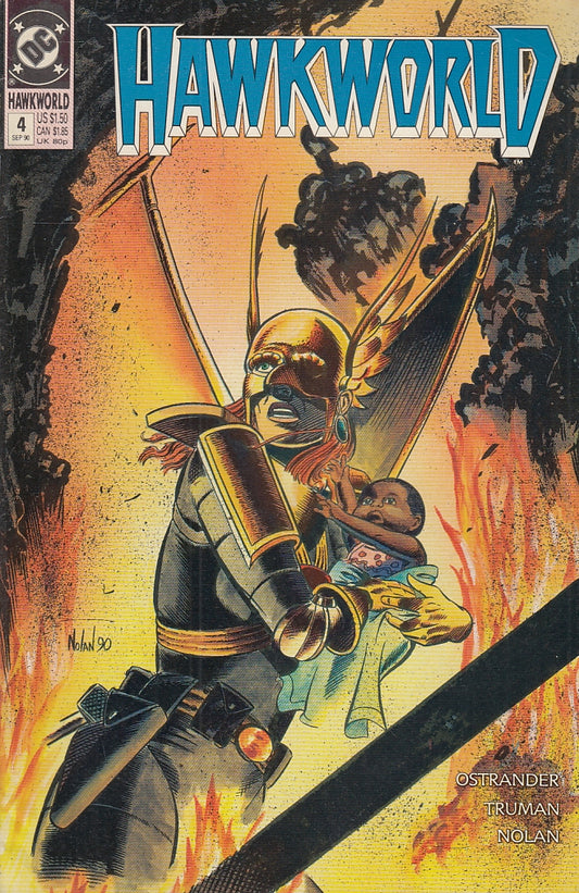 FL- HAWKWORLD N.4 -- DC COMICS USA - 1990 - S - QGX