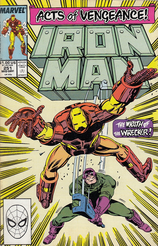 FL- IRON MAN N.251 -- MARVEL COMICS USA - 1990 - S - QGX