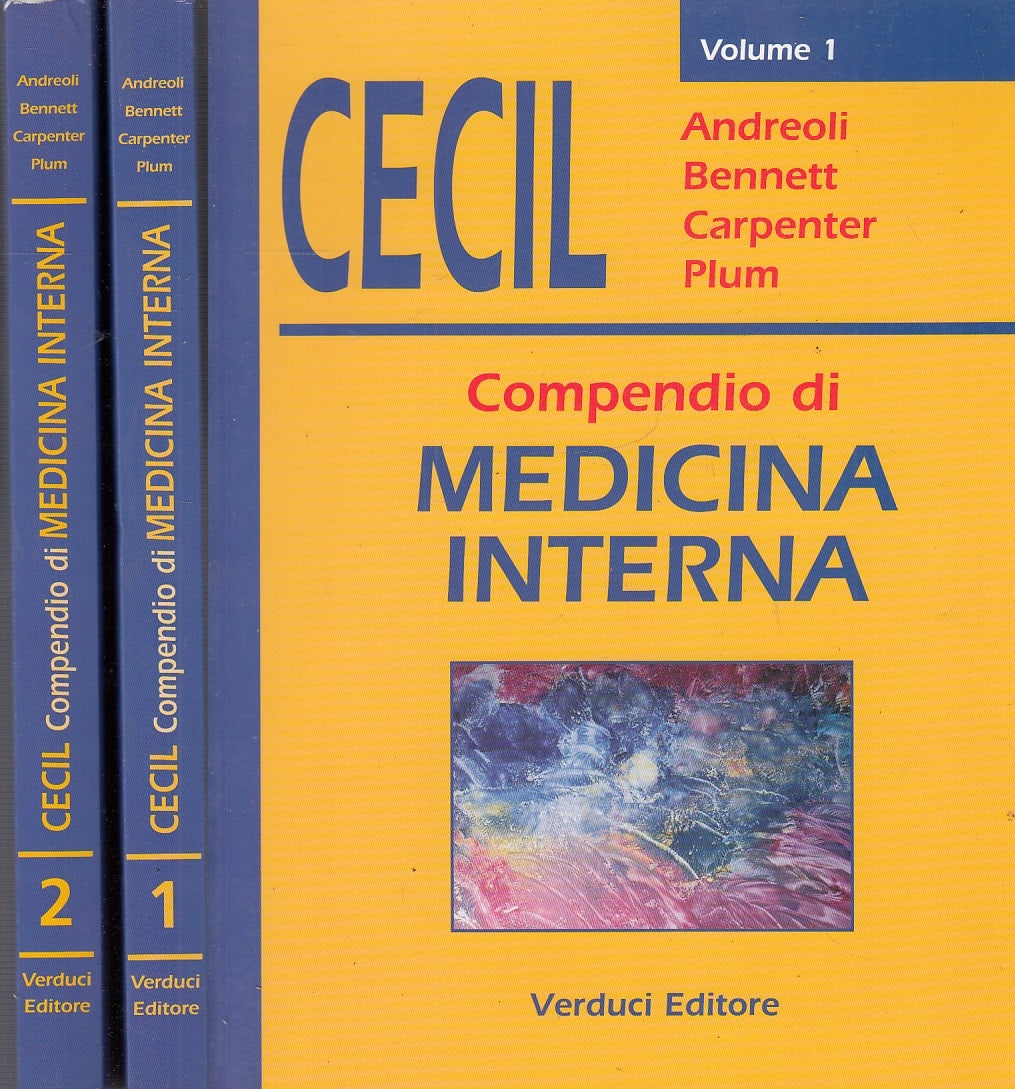 LQ- COMPENDIO DI MEDICINA INTERNA 2 VOLUMI- ANDREOLI- VERDUCI--- 1998- B- YFS145