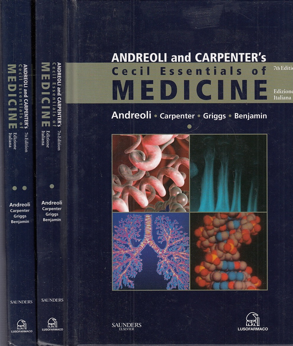 LQ- CECIL ESSENTIAL OF MEDICINE 2 VOLUMI ITALIANA- ANDREOLI ---- 2007- C- YFS683