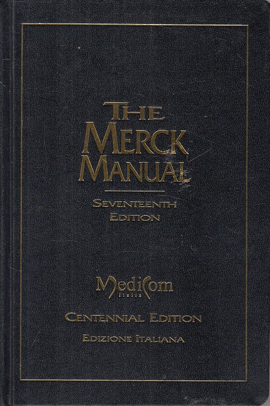 LZ- MERCK MANUAL DIAGNOSI E TERAPIA ITALIANO -- MEDICOM --- 1999 - C - ZFS308