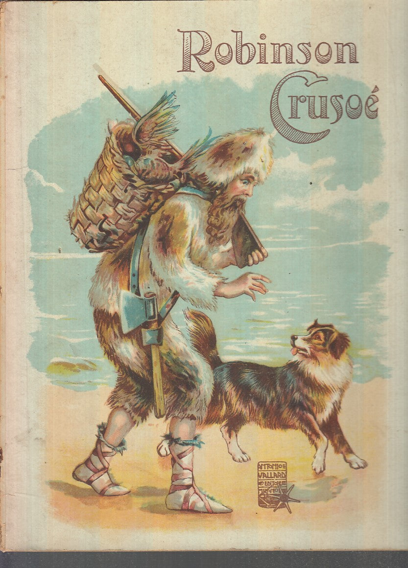 LB- ROBINSON CRUSOE' ILLUSTRATO ANNI '50 - DEFOE - VALLARDI --- 1950 - S - RGZ