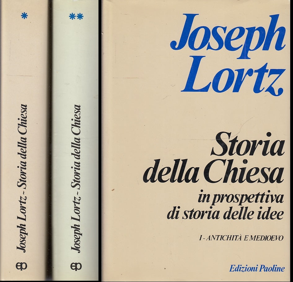 LD- STORIA DELLA CHIESA 2 VOLUMI - JOSEPH LORTZ - PAOLINE --- 1992- CS- XFS41