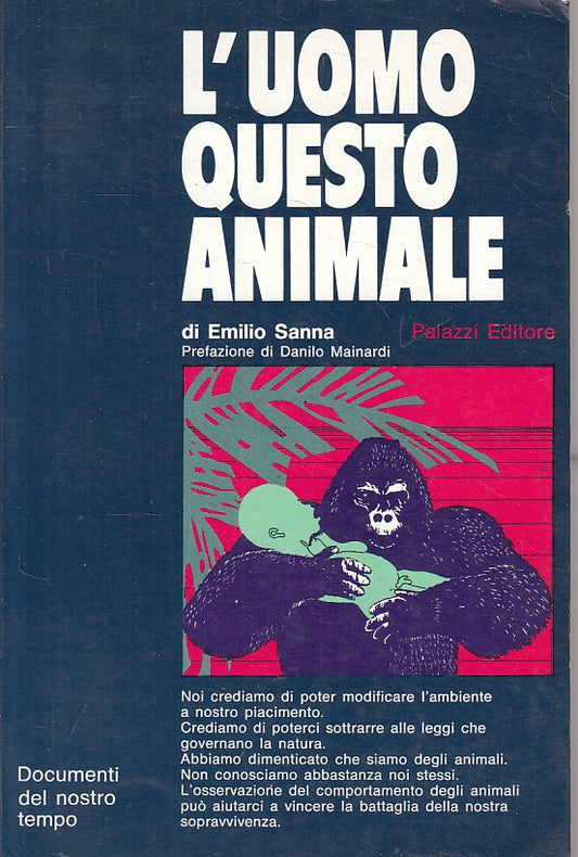 LS- L'UOMO QUESTO ANIMALE - EMILIO SANNA - PALAZZI --- 1971 - B - ZFS46