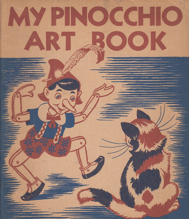LB- MY PINOCCHIO ARTBOOK ART TEXTBOOKS IV -- LAIDLAW BROTHERS--- 1930- S- XFS130
