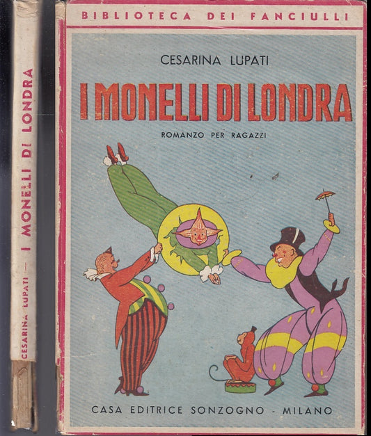 LB- I MONELLI DI LONDRA ILLUSTRATO- CESARINA LUPATI- SONZOGNO--- 1945- C- XFS130