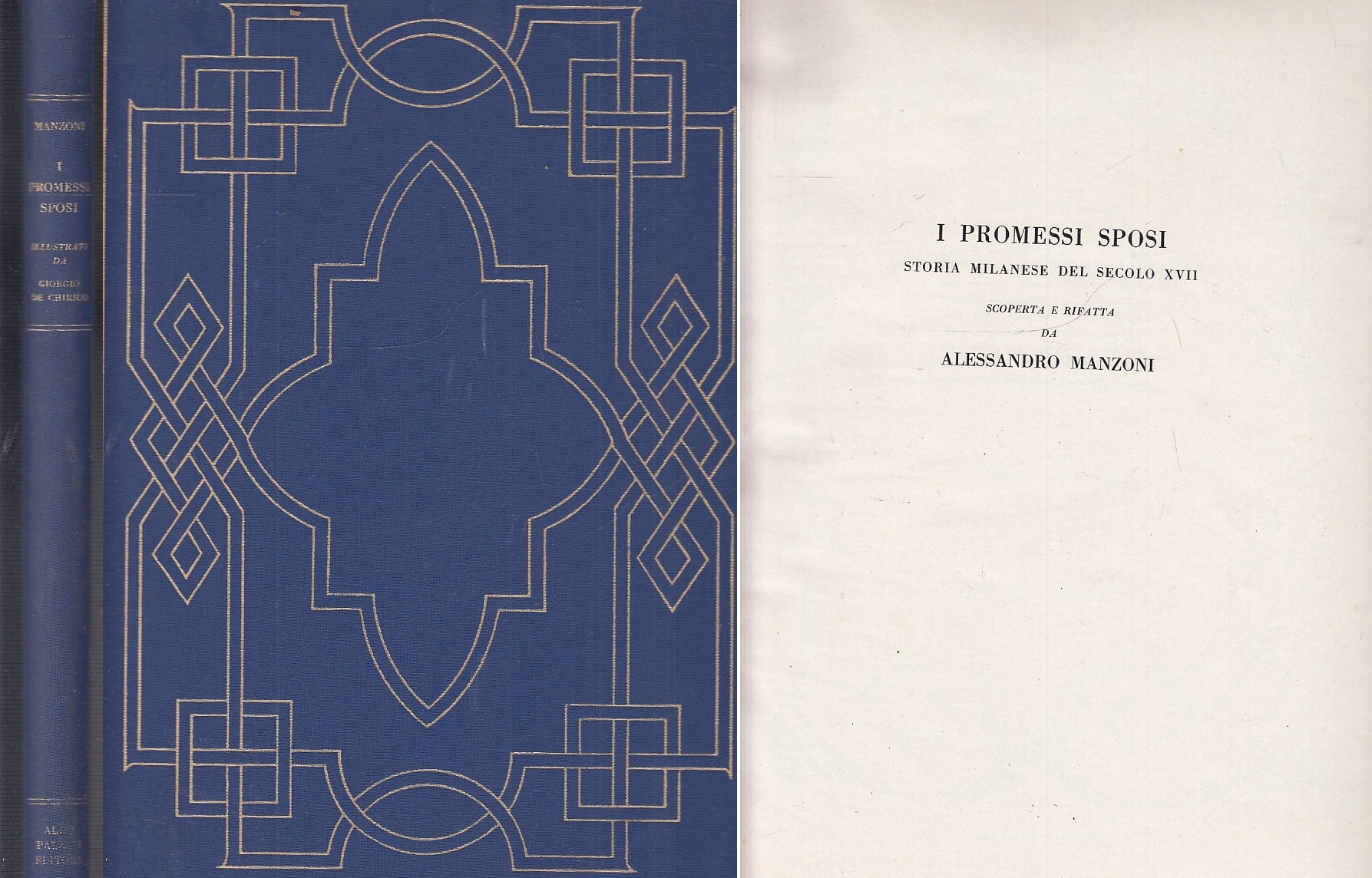 LN- I PROMESSI SPOSI - MANZONI DE CHIRICO - PALAZZI --- 1964- C- YFS714
