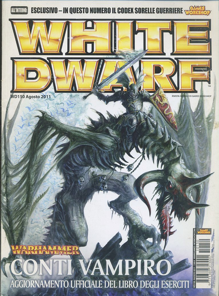 LR- RIVISTA WHITE DWARF N.150 WARHAMMER 40.000 -- GAMES WORKSHOP --- 2011 - YFS