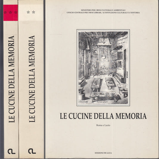 LS- LE CUCINE DELLA MEMORIA VOLUMI II E III -- DE LUCA --- 1995- B- ZFS385