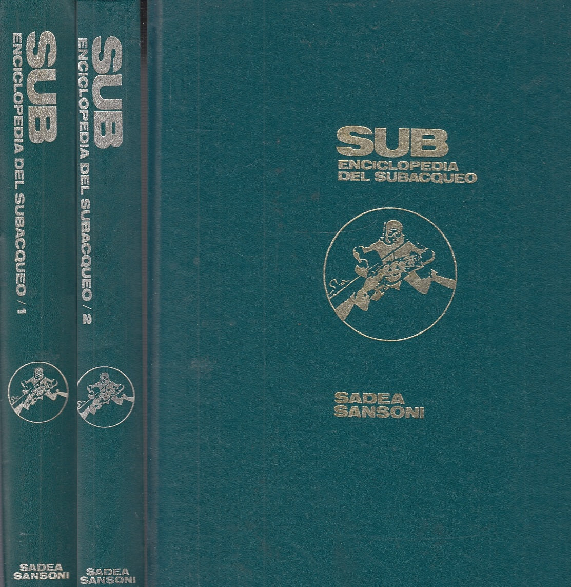 LZ- SUB ENCICLOPEDIA DEL SUBACQUEO 2 VOLUMI -- SADEA SANSONI --- 1968- C- YFS76