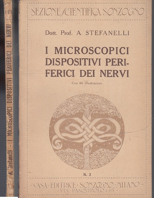 LZ- MICROSCOPICI DISPOSITIVI PERIFERICI DEI NERVI - STEFANELLI---- 1922- B-XFS58