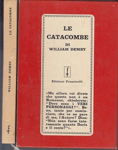 LS- LE CATACOMBE - WILLIAM DEMBY - FRASSINELLI --- 1967 - C - XFS63