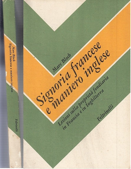 LS- SIGNORIA FRANCESE MANIERO INGLESE- MARC BLOCH- FELTRINELLI--- 1980- B- XFS27