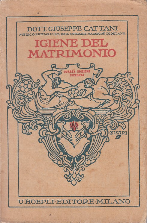 LS- IGIENE DEL MATRIMONIO - CATTANI - HOEPLI --- 1943 - B - YFS664